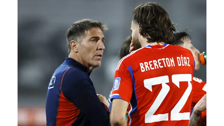 El entrenador Eduardo Berizzo en su último partido dirigiendo a la Selección Chilena. (Foto: Andrés Pina/Photosport)