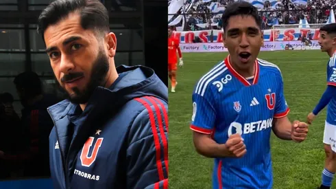 Johnny Herrera le aconseja a Renato Cordero mantenerse aterrizado (Foto: Photosport | Universidad de Chile)