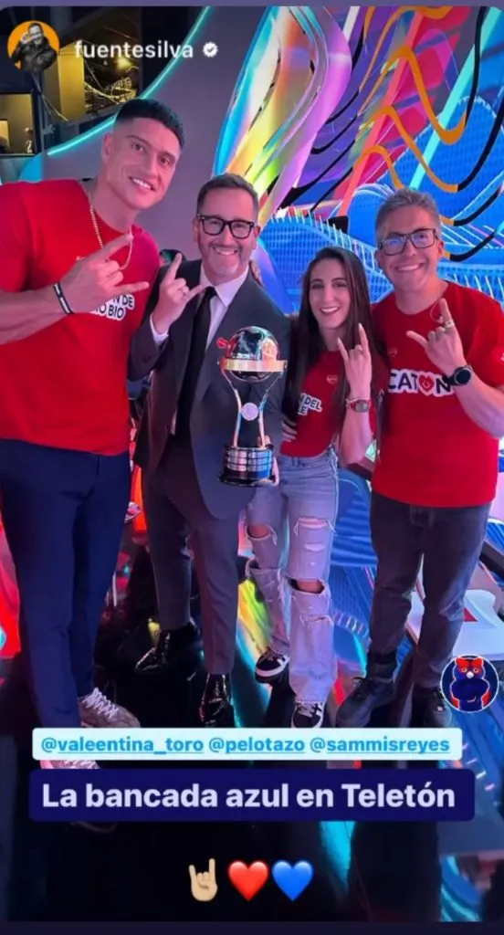 Los azules en Teletón 2023 (Instagram @fuentesilva)