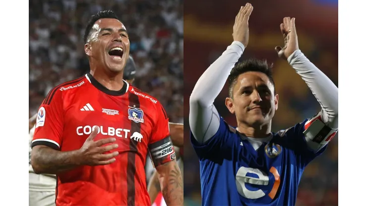 Esteban Paredes y Gustavo Canales capitanearán a los equipos en el Superclásico Solidario. (Foto: Photosport)