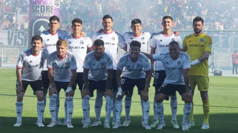 Equipo titular de Colo Colo en la victoria por 2-1 sobre Magallanes en Rancagua. (Foto: Jorge Loyola/Photosport)