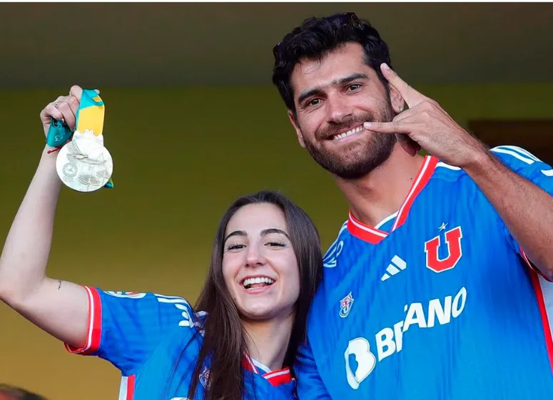 Toro junto a Grimalt en el Estadio Santa Laura | Foto: Universidad de Chile