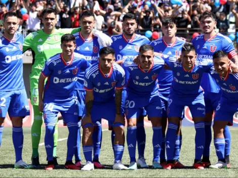 La formación de la U para enfrentar a Everton