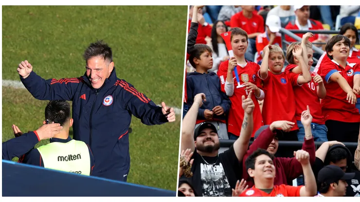 Berizzo celebró en la previa del duelo ante Brasil.