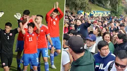 Los hinchas chilenos llegaron en masa a ver fútbol.