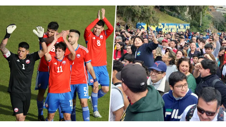 Los hinchas chilenos llegaron en masa a ver fútbol.