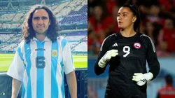 Juan Pablo Sorín comentó la situación del arco en Chile (Foto: jpsorin6, Instagram / Photosport- Santiago 2023)