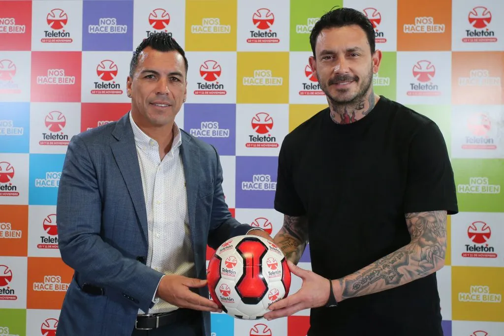 Esteban Paredes y Mauricio Pinilla animarán el Superclásico Solidario. (FOTO: JORGE DIAZ/AGENCIA VS)