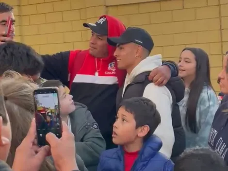 VIDEO: Jordhy Thompson generó caos con su presencia viendo a La Roja Sub 23 en Valparaíso