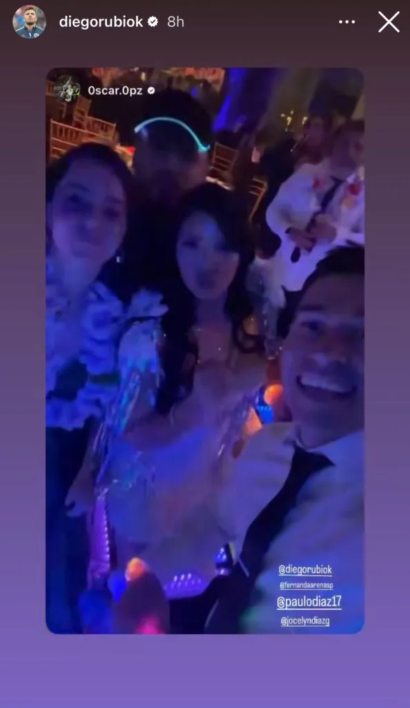 Captura historia de Instagram de Diego Rubio.