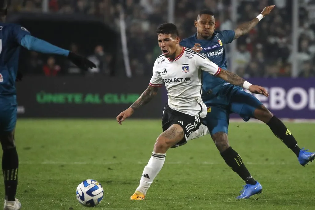 Saldivia disputando un duelo de Copa Libertadores | FOTO: Jonnathan Oyarzun/Photosport
