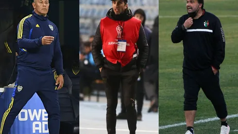 Jorge Almirón, Luis Zubeldía y José Luis Sierra son algunos de los candidatos para dirigir a Colo Colo. (Foto: Photosport)