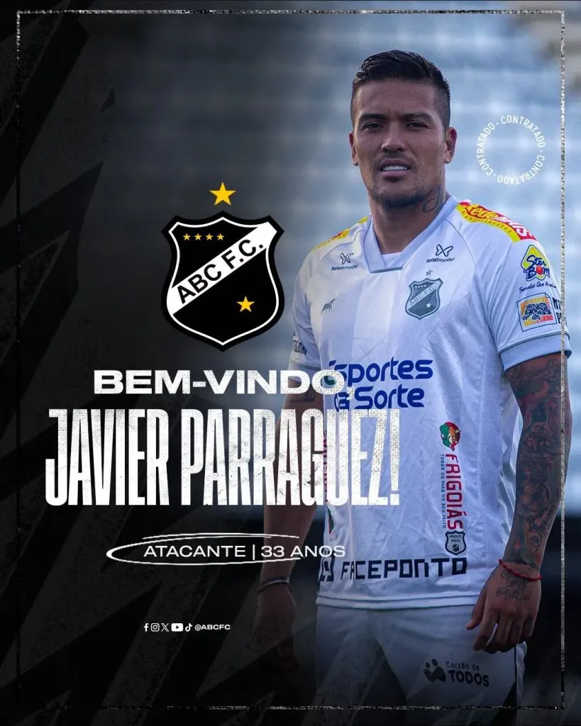 Javier Parraguez ya se sumó a los entrenamientos del ABC de Brasil.