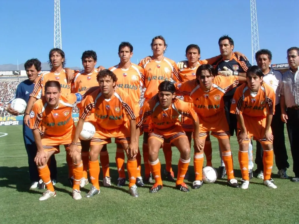El plantel de Cobreloa que fue campeón en el Estadio Monumental | Foto: Archivo