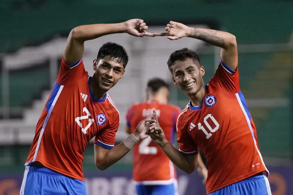 El momento de mayor alegría en el Sudamericano fue el golazo de Lucas Assadi que construyeron entre ambos (Archivo)