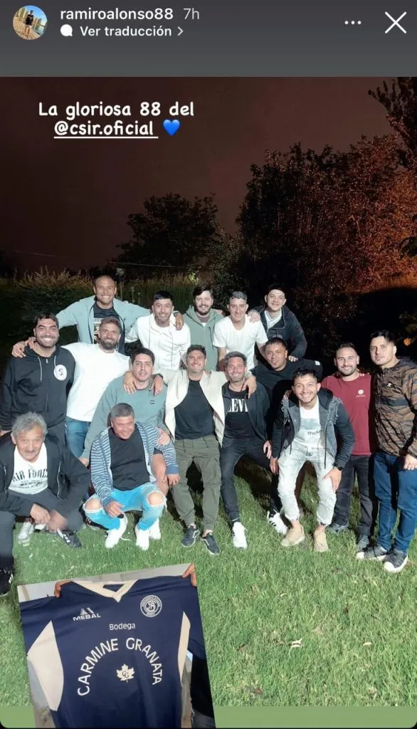 Captura de la historia de Instagram del representante de Leandro Benegas (@ramiroalonso88).