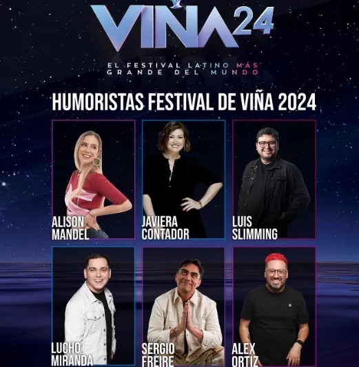 Los humoristas confirmados para Viña 2024 (Instagram Festival de Viña del Mar)