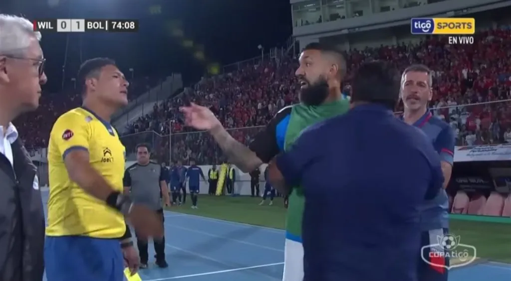 La polémica de Fernández en el fútbol boliviano | Foto: Captura