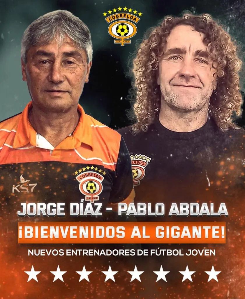 Pablo Abdala volverá a dirigir en el fútbol joven de Cobreloa (@CobreloaSADPOficial)