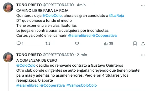 El mensaje de Toño Prieto contra ByN