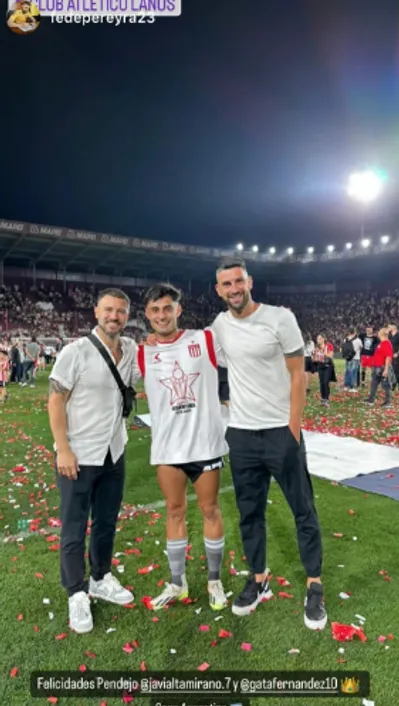Javier Altamirano junto a la ‘Gata’ Fernández y Federico Pereyra