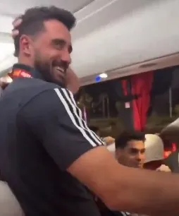 De Paul y sus deseos navideños hacia la U (Captura)