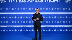 El chileno apareció en la cena navideña del Inter