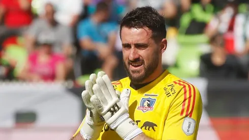 De Paul se acordó de la U en los festejos de la Copa Chile.