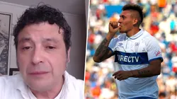 Marco Sotomayor le golpea la mesa a Nicolás Castillo.