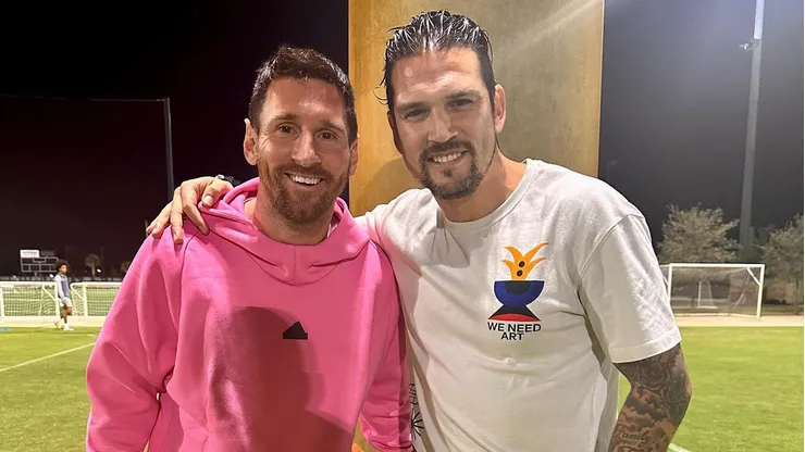 La postal de Mark González y Messi se volvió viral en redes sociales