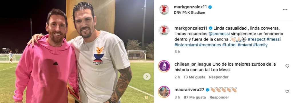 La publicación de Mark González