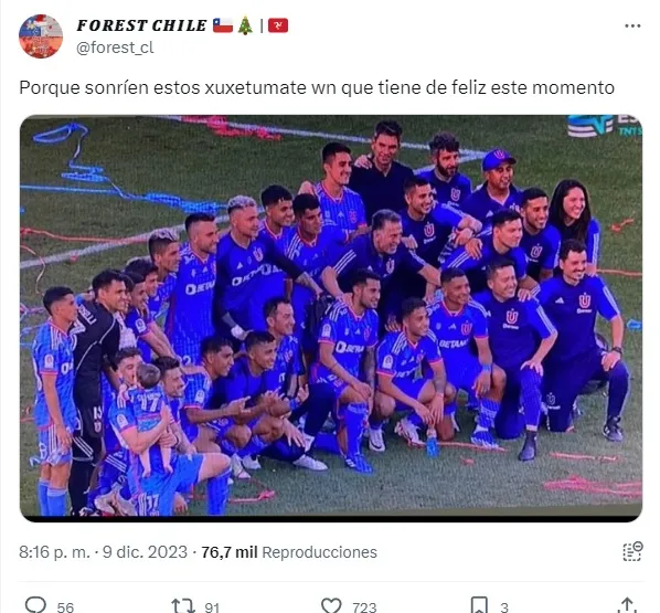 El enojo de los hinchas azules en redes. | Foto: X