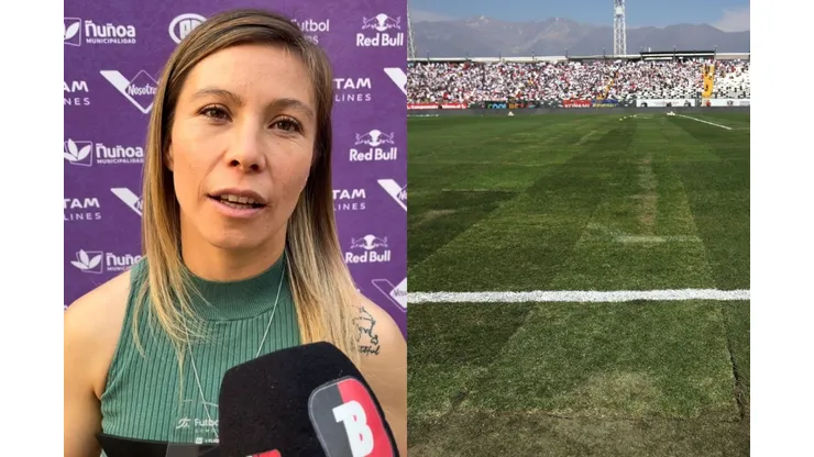 Yanara Aedo se refirió al estado de la cancha del Estadio Monumental. (Foto: Bolavip/Photosport)