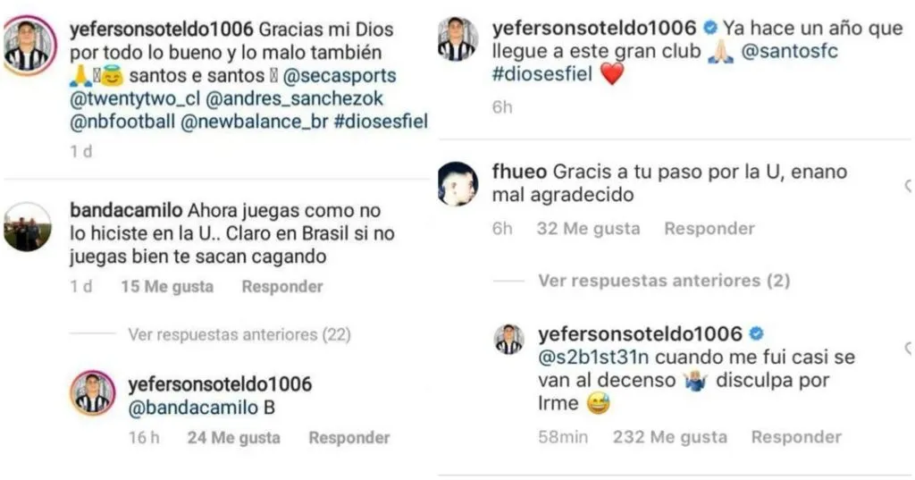 Las burlas de Soteldo a la Universidad de Chile | Foto: Capturas IG