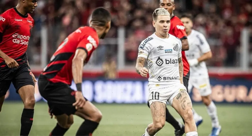 Soteldo descendió con el Santos en Brasil | Foto: Instagram