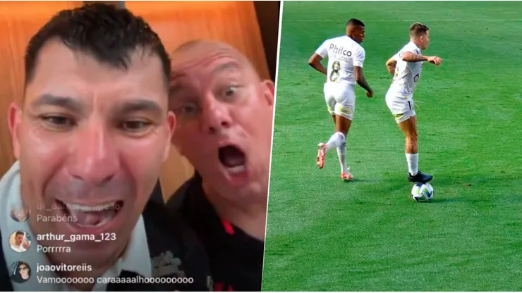 Medel no se guardó nada y se burló de Soteldo por el descenso de Santos
