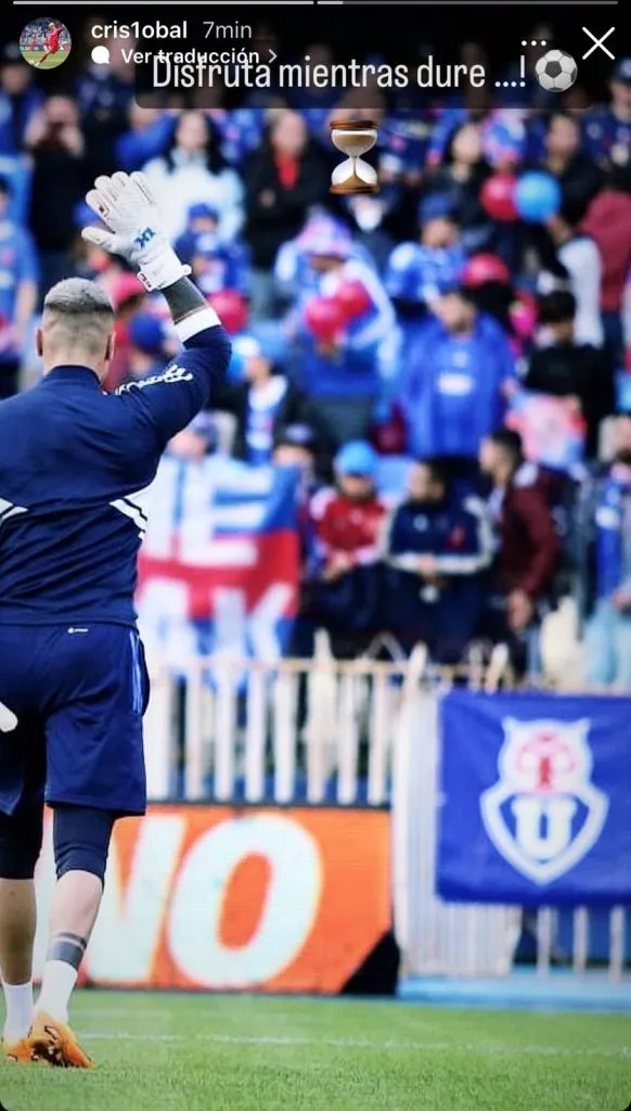 La publicación de Campos en Instagram. | Foto: Instagram