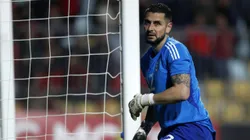 Gabriel Arias no ve ninguna en las definiciones a penal jugando con Racing