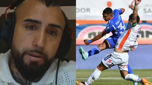 Arturo Vidal reacciona tras gol de Cobresal (Foto: KingArturoOficial23, Twitch | Photosport)