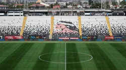 Así luce la mitad de la cancha del Estadio Monumental en la previa del partido de Colo Colo vs Unión Española. (Foto: Colo Colo)