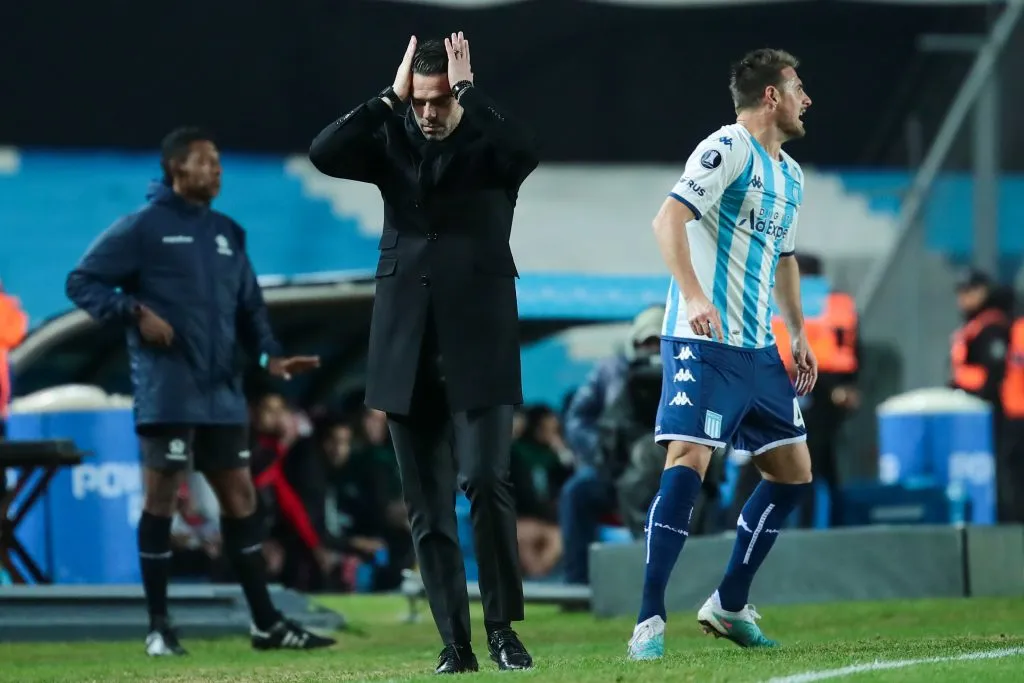 Gago dirigió 109 encuentros: consiguió 53 victorias, 30 empates y 26 caídas en Racing | FOTO: Pablo Amelio/Fotobaires/Photosport