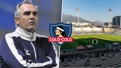 Dabrowski se mostró visiblemente ofuscado por el estado del césped del Monumental.