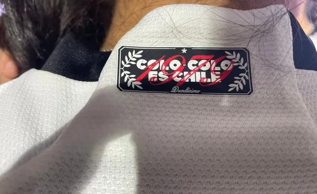 “Colo Colo es Chile”, dice la camiseta en las mangas.