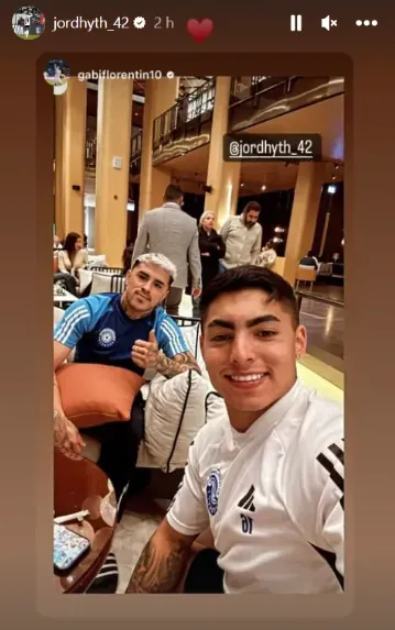 Jordhy fue recibido por Gabriel Florentín en su llegada a Rusia