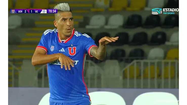 Leandro Fernández marcó un golazo de tiro libre (Foto: TNT Sports)