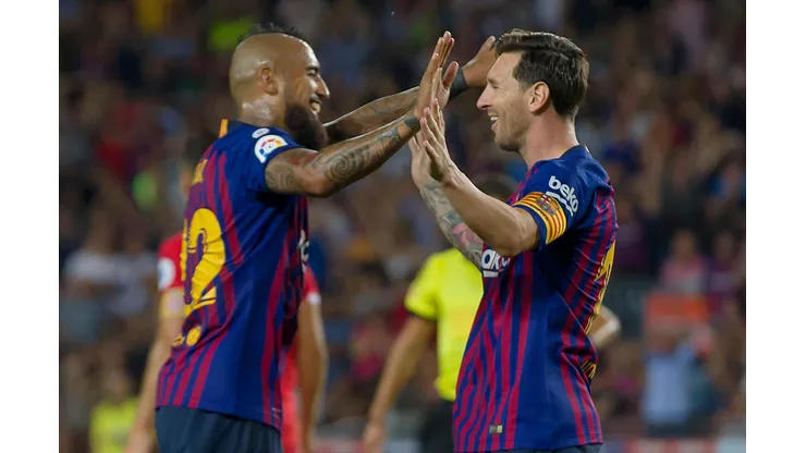 Arturo Vidal revela que Lionel Messi lo felicitó por su llegada al Cacique (Foto: Photosport)