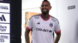 Arturo Vidal atendió a los medios en su presentación en Colo Colo. (Foto: Javier Salvo/Photosport)