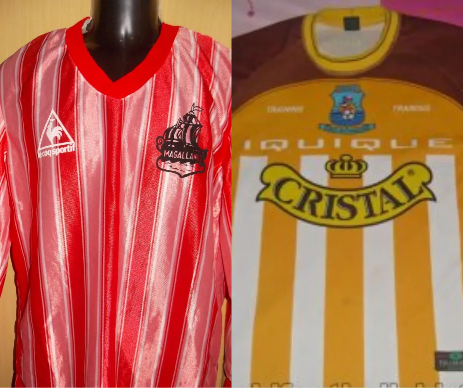 Camisetas de Magallanes 1989 y Deportes Iquique