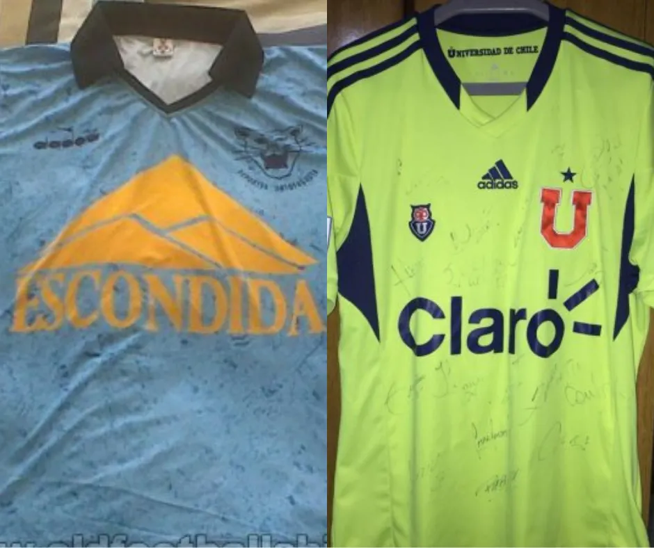 Camisetas de Universidad de Chile 2013 y Deportes Antofagasta 1991