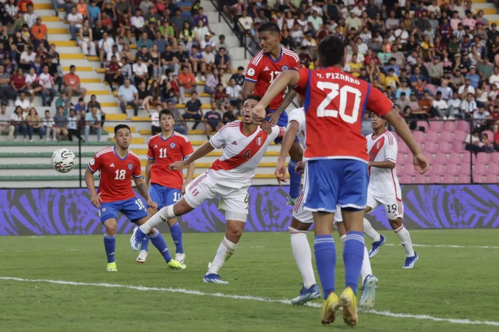 La Selección Chilena Sub-23 cayó por 1-0 ante Perú (Foto: Photosport)